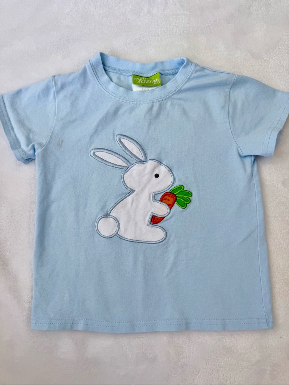 Classic Whimsy Toddler Blue Bunny Tee (size 2T) perfect for Easter!